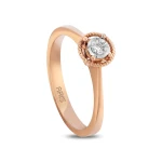 Roter Gold Diamant Solitärring Miracle Roter Gold Diamant Solitärring Miracle