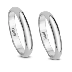 Gewölbter Klassischer Gold Ehering (3 mm) Herren Modell
