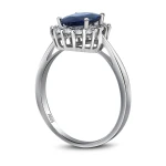 1.19 Karat Ovaler Saphir Diamantring