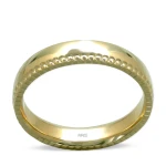 4 mm Gold Lasergravur Verlobung/Nişan Diamant Damenmodell