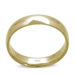 Gelbgold Ehering (14 Karat) mit Diamant Damenmodell