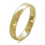 14 Karat Eleganter Stil Ehering mit Diamant Damenmodell