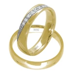 14 Karat Schicker Stil Ehering Herren Modell