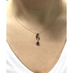 Amethyst Gold Mutter-Kind Kette