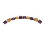 Diamant Collier mit bunten Steinen