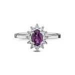 Goldring mit Amethyst