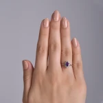 Goldring mit Amethyst