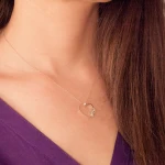 Baguette Diamant Herz Kette Baguette Diamant Herz Kette
