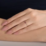 Diamantring mit Rubin
