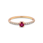 Diamantring mit Rubin