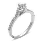 0,48 Karat Diamant Prinzessschliff Solitärring