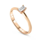 Diamant Baguette Solitärring Diamant Baguette Solitärring