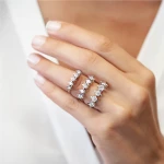 1,21 Karat Diamant Fünfstein Ring