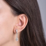 Diamant Fantasie Baguette Ohrring Diamant Fantasie Baguette Ohrring