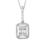 Diamant Fantasie Baguette Kette