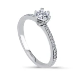 0,41 Karat Diamant Solitärring 0,41 Karat Diamant Solitärring