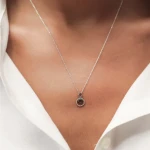 Schwarz-Weiß Diamant Kette