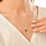 Diamant Miracle Saphir Kette