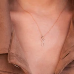 Diamant Mutter-Kind Unendlichkeit Kette Diamant Mutter-Kind Unendlichkeit Kette