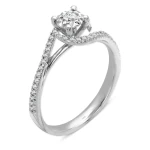 Diamant Miracle Solitärring Fantasie Ring 0,60 Karat Optik Diamant Miracle Solitärring Fantasie Ring 0,60 Karat Optik