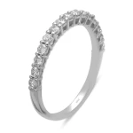 0,40 Karat Diamant Halbkreis Ehering 0,40 Karat Diamant Halbkreis Ehering