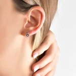 Schwarze Diamant Creolen Schwarze Diamant Creolen