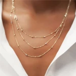 Dreireihige Dorika Kugel Goldkette Dreireihige Dorika Kugel Goldkette