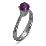 0,81 Karat Amethyst Solitärring 0,81 Karat Amethyst Solitärring