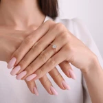 Oval Effect Tektaş Pırlanta Yüzük Oval Effect Tektaş Pırlanta Yüzük