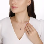 0.48 Karat Damla Safir Kolye