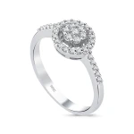 Diamant Solitär Effekt Ring Diamant Solitär Effekt Ring