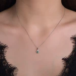 Diamant Smaragd Tulpenkette