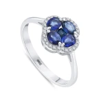 0.95 Karat Saphir Diamant Ring 0.95 Karat Saphir Diamant Ring