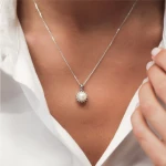 Diamant Anturage Perlenkette Diamant Anturage Perlenkette
