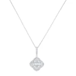 Charmy Diamant-Halskette mit Baguette