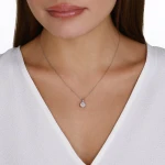 0,49 Karat Effect Diamant-Halskette