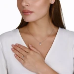 0,49 Karat Effect Diamant-Halskette