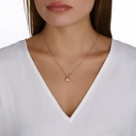 0,07 Karat Effect Diamant-Halskette