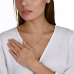 0,07 Karat Effect Diamant-Halskette