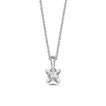 0,30 Karat D-Farbe Diamant Solitär-Halskette