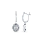 L’oval 0,86 Karat Diamant Hängende Ohrringe L’oval 0,86 Karat Diamant Hängende Ohrringe