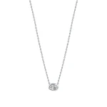 L’oval 0,38 Karat Ovaler Solitär Diamant-Halskette L’oval 0,38 Karat Ovaler Solitär Diamant-Halskette