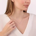 L’oval 0,38 Karat Ovaler Solitär Diamant-Halskette L’oval 0,38 Karat Ovaler Solitär Diamant-Halskette
