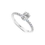 L’oval 0,74 Karat Ovaler Solitär Diamantring mit internationalem Zertifikat L’oval 0,74 Karat Ovaler Solitär Diamantring mit internationalem Zertifikat