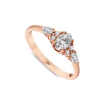 L’oval 0,58 Karat Ovaler Diamantring