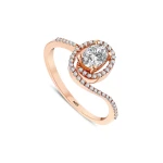 L’oval 0,55 Karat Ovaler Design-Diamantring L’oval 0,55 Karat Ovaler Design-Diamantring