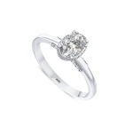 L’oval 0,82 Karat Ovaler Solitär Diamantring mit internationalem Zertifikat L’oval 0,82 Karat Ovaler Solitär Diamantring mit internationalem Zertifikat