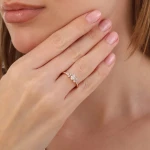 L’oval 0,59 Karat Ovaler Diamantring