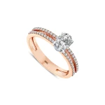 L’oval 0,83 Karat Ovaler Solitär Diamantring mit internationalem Zertifikat L’oval 0,83 Karat Ovaler Solitär Diamantring mit internationalem Zertifikat