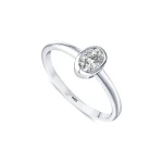 L’oval 0,39 Karat Ovaler Solitär Diamantring L’oval 0,39 Karat Ovaler Solitär Diamantring
